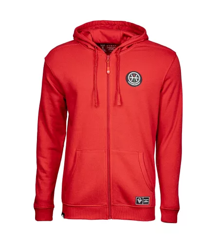 Hunbasket Hoodie, zipp Piros XL