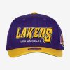 MITCHELL & NESS LOS ANGELES LAKERS Mens High Crown Structured Snapback Purple