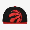 MITCHELL & NESS TORONTO RAPTORS Mens High Crown Structured Snapback RED/BLACK