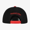 MITCHELL & NESS TORONTO RAPTORS Mens High Crown Structured Snapback RED/BLACK
