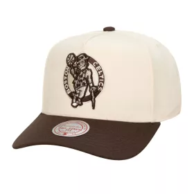   Mitchell & Ness NBA Boston Celtics Brown And Cream Pro Snapback Cream