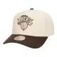 Mitchell & Ness NBA New York Knicks Brown And Cream Pro Snapback Cream