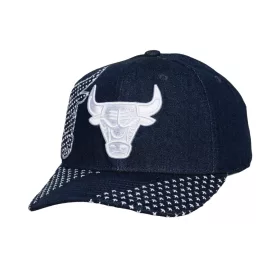  Mitchell & Ness NBA Chicago Bulls Run Stitch Pro Snapback Blue