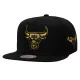 Mitchell & Ness NBA Chicago Bulls Black And Gold Snapback Black