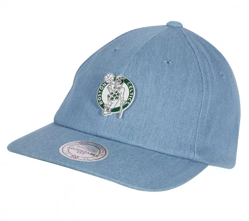 Mitchell & Ness Boston Celtics Denim Pin Strapback DNM/GRN Denim Blue/Green