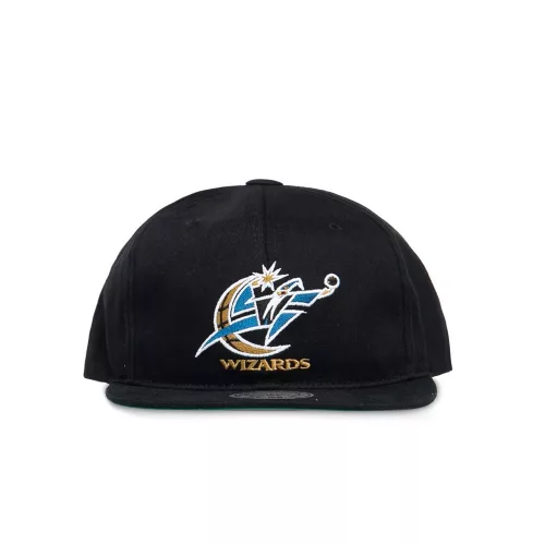 MITCHELL & NESS WASHINGTON WIZARDS TEAM LOGO DEADSTOCK THROWBACK SNAPBACK BLACK