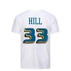 MITCHELL & NESS DETROIT PISTONS GRANT HILL NAME & NUMBER TRADITIONAL TEE WHITE
