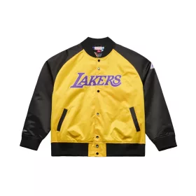   Mitchell & Ness NBA Los Angeles Lakers Shaquille O'Neal Player Lightweight Satin Jacket Gold-Black