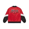 Mitchell & Ness NBA Chicago Bulls Triple Check Heavyweight Satin Jacket Red L