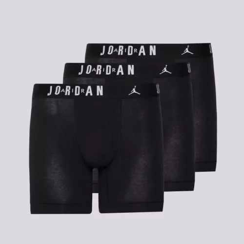 Jordan Mens Flight Cotton Core 3Pk Boxer Black