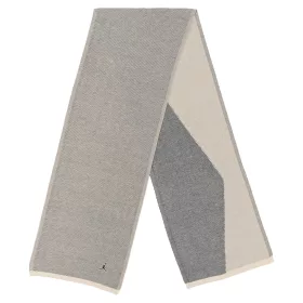 JORDAN AIRY KNIT SCARF LT OREWOOD BRN/OFF NOIR