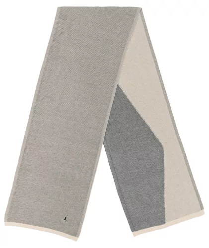 JORDAN AIRY KNIT SCARF LT OREWOOD BRN/OFF NOIR