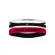 Jordan Elastic Sport Mixed Width Headbands 3 Pk White/Gym Red/Black