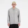 New Balance MJ41501AG Sport Essentials Logo Fleece Full Zip Grey L