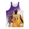 MITCHELL & NESS LOS ANGELES LAKERS SHAQUILLE O'NEAL NBA BEHIND THE BACK TANK WHITE