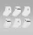 Jordan Everyday Essentials Ankle Socks (6 Pairs) White