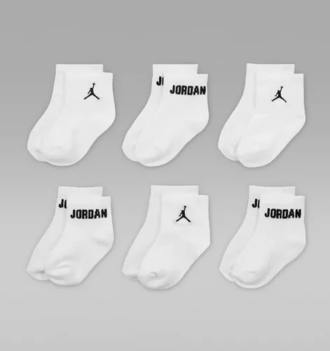 Jordan Everyday Essentials Ankle Socks (6 Pairs) White