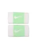 Nike Swoosh Doublewide Wristbands 2 Pk White/Vapor Green/White