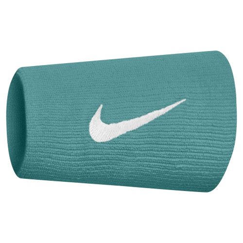 NIKE TENNIS PREMIER DOUBLEWIDE WRISTBANDS 2 PK WASHED TEAL/WHITE