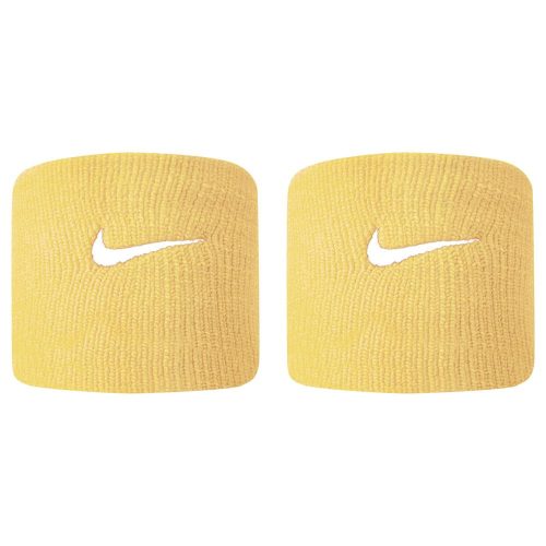 NIKE TENNIS PREMIER WRISTBANDS 2 PK TOPAZ GOLD/WHITE