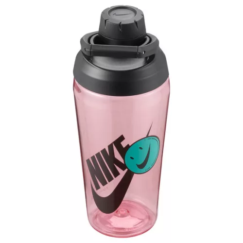NIKE HYPERCHARGE CHUG BOTTLE 16 OZ GRAPHIC PINK SALT/BLACK/BLACK