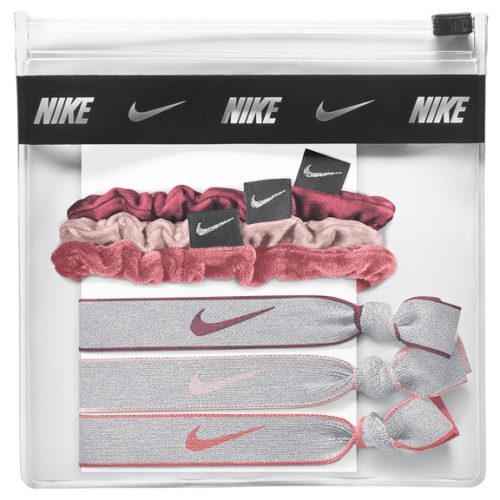 NIKE ELASTIC 6 PK VELVET WITH POUCH POMEGRANATE/PINK OXFORD/ARCHAEO PINK