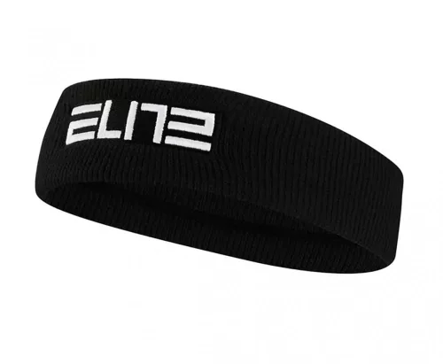 NIKE ELITE HEADBAND BLACK/WHITE