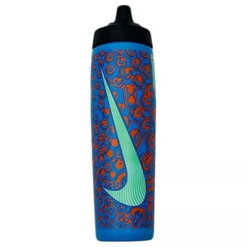 NIKE REFUEL BOTTLE 24 OZ GRAPHIC ORBIT BLUE/BLACK/ORBIT BLUE/HYPER ORANGE/VOLTAGE GREEN ONE