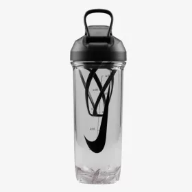   Nike Tr Recharge Shaker Bottle 2.0 24 Oz Clear/Black/Black/Black
