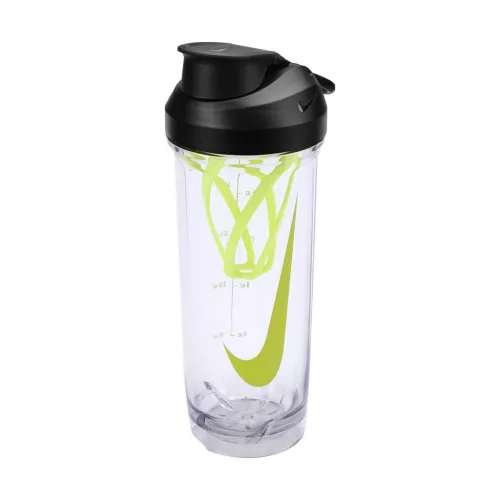 Nike Tr Recharge Shaker Bottle 2.0 24 Oz Clear/Black/Volt/Volt ONE