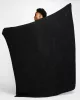 NIKE OFFLINE OVERSIZE BOUCLE KNIT BLANKET BLACK/BLACK