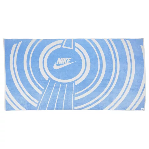 NIKE OVERSIZED BEACH TOWEL RETRO UNIVERSITY BLUE/WHITE