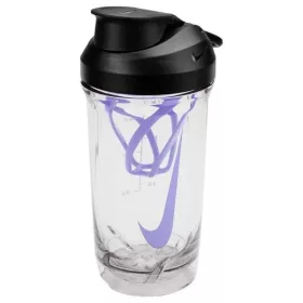   Nike Tr Recharge Shaker Bottle 16 Oz Clear/Black/Light Thistle/Light Thistle