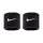 Nike Swoosh Classic Wristbands 2Pk Black/White