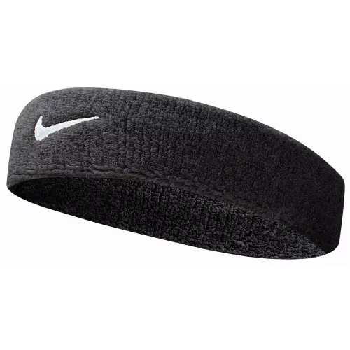 NIKE SWOOSH HEADBAND BLACK/WHITE one