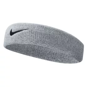 NIKE SWOOSH HEADBAND GREY HEATHER/BLACK