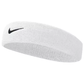 NIKE SWOOSH HEADBAND WHITE/BLACK