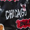 MITCHELL & NESS CHICAGO BULLS Mens Jacket - Zip Front Black