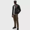MITCHELL & NESS CHICAGO BULLS NBA SATIN BOMBER JACKET BLACK