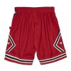 MITCHELL & NESS CHICAGO BULLS BIG FACE 2.0 BLOWN OUT FASHION SHORT RED
