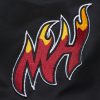 MITCHELL & NESS NBA LIGHTWEIGHT SATIN BOMBER VINTAGE LOGO MIAMI HEAT XL