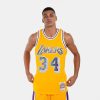 MITCHELL & NESS LOS ANGELES LAKERS SHAQUILLE O'NEAL 75TH ANNIV. SWINGMAN JERSEY LIGHT GOLD