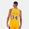 MITCHELL & NESS LOS ANGELES LAKERS SHAQUILLE O'NEAL 75TH ANNIV. SWINGMAN JERSEY LIGHT GOLD