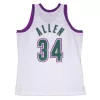 MITCHELL & NESS MILWAUKEE BUCKS 96-97 RAY ALLEN #34 SWINGMAN 2.0 JERSEY WHITE