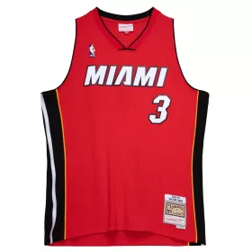   MITCHELL & NESS NBA MIAMI HEAT ALTERNATE JERSEY 2005 DWYANE WADE UNIVERSITYRED