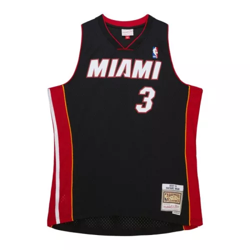 MITCHELL & NESS MIAMI HEAT NBA BLACK JERSEY 2012 DWYANE WADE BLACK L