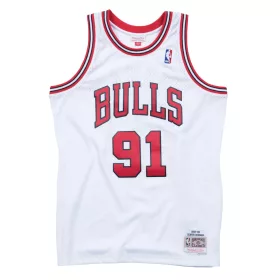   MITCHELL & NESS CHICAGO BULLS DENNIS RODMAN Mens Swingman Jersey White