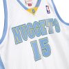 MITCHELL & NESS DENVER NUGGETS 2006-2007 HOME CARMELO ANTHONY SWINGMAN JERSEY WHITE