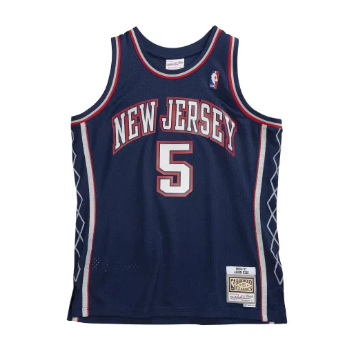 MITCHELL & NESS NEW JERSEY NETS JASON KIDD NBA SWINGMAN JERSEY NAVY