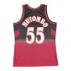 MITCHELL & NESS ATLANTA HAWKS DIKEMBE MUTOMBO 1996-97' #55 SWINGMAN JERSEY SCARLET